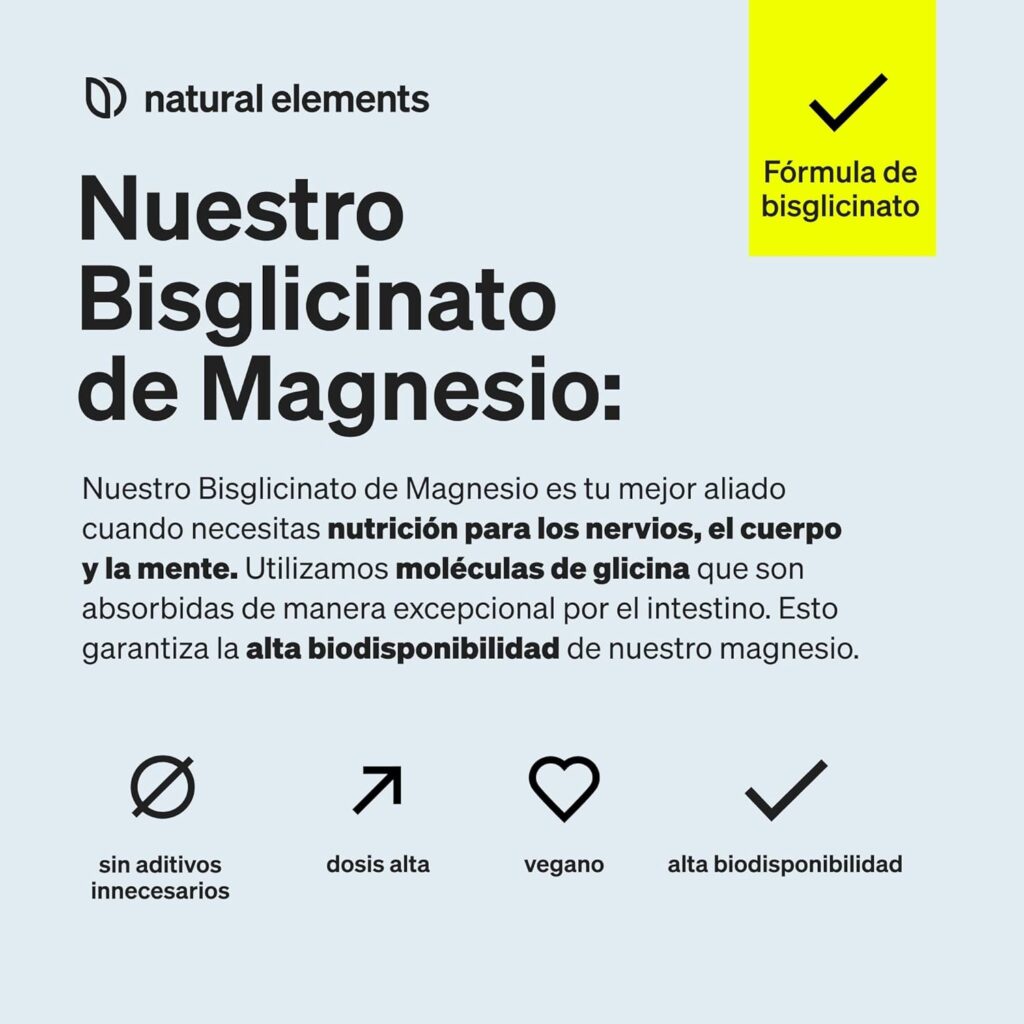 bisglicinato de magnesio natural elements 3