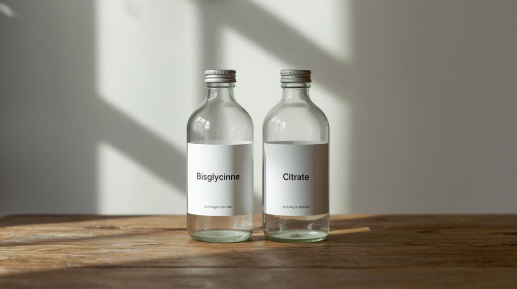 bisglicinato vs citrato magnesio