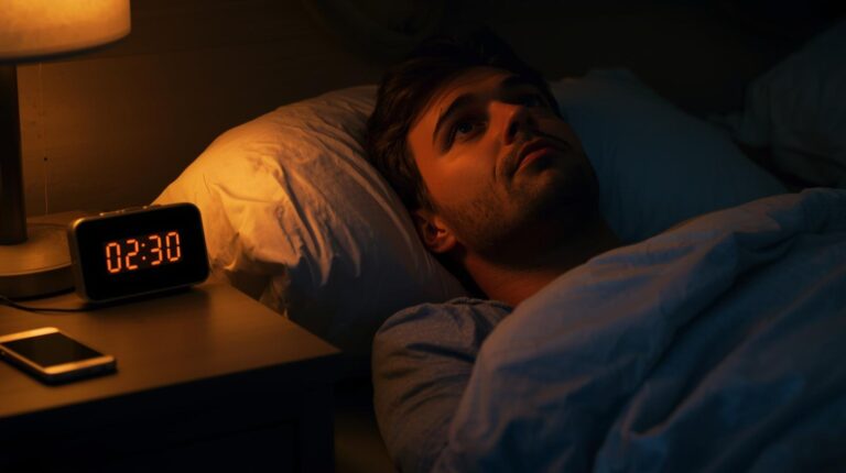 Estrés nocturno y mente activa que dificulta conciliar el sueño