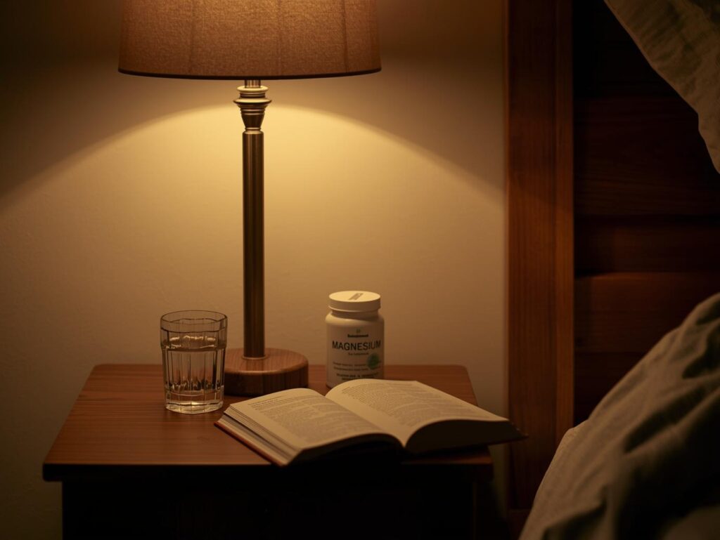 Rutina nocturna con bisglicinato de magnesio para desconexión mental