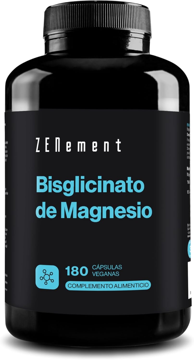 Envase de Zenement Bisglicinato de Magnesio vendido en Amazon